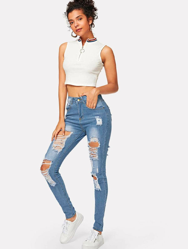 Summer Nights Distressed Jeans